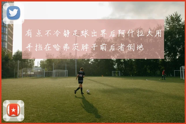 有点不冷静足球出界后阿什拉夫用手挡在哈弗茨脖子前后者倒地